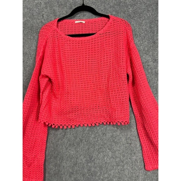 Tularosa x Revolve Sweater Women Small Pink Knit Topanga Sweater A2 - Picture 4 of 10